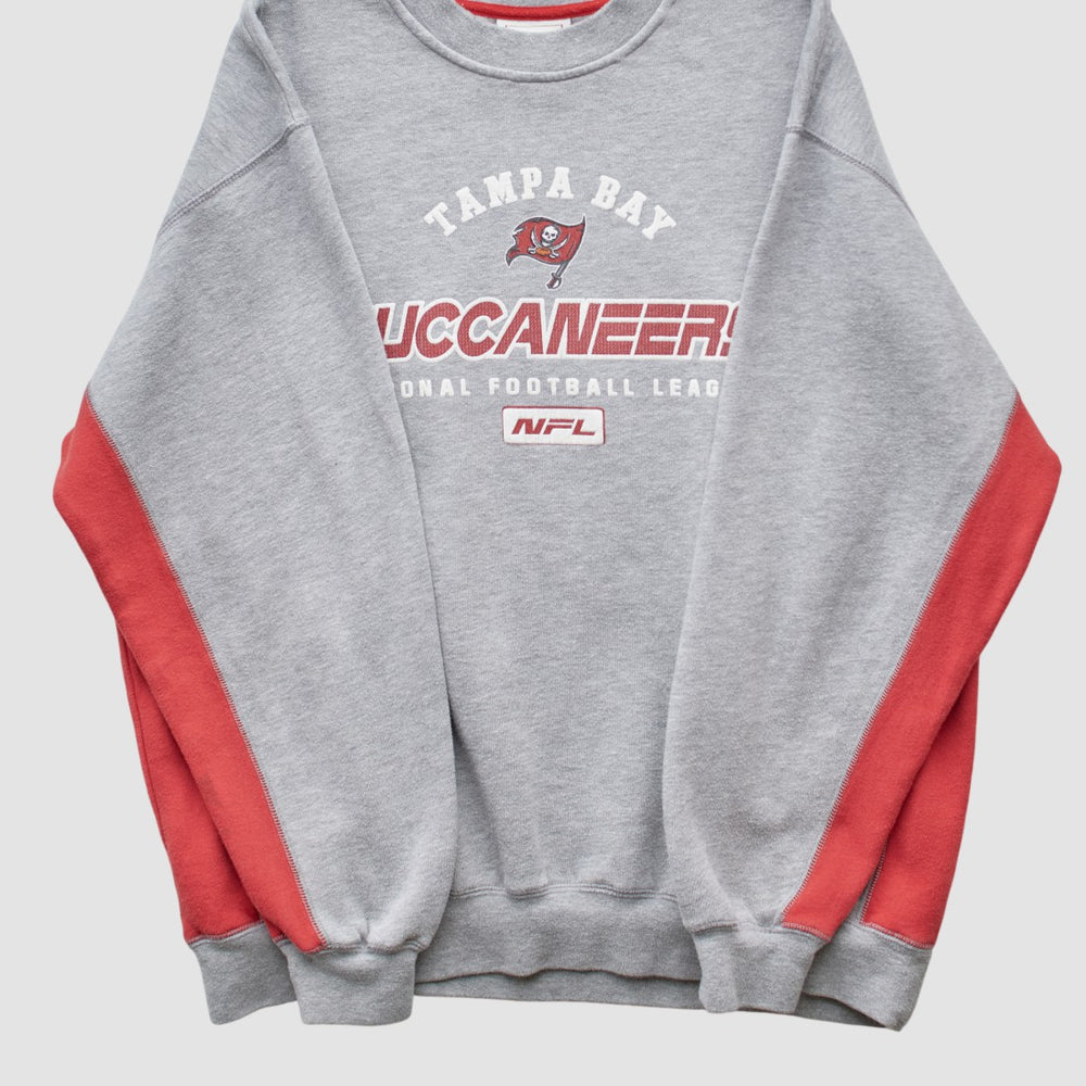 Tampa Bay Buccaneers NFL 2000s Pullover Sweatshirt Heather Gray Vintage - Fanatics