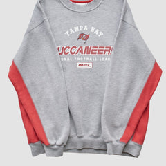 Tampa Bay Buccaneers NFL 2000s Pullover Sweatshirt Heather Gray Vintage - Fanatics