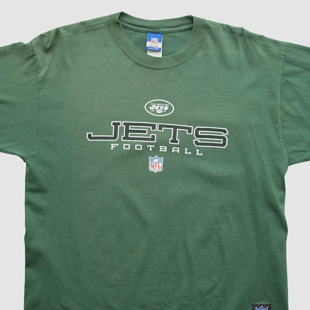 New York Jets Reebok 2000s Long Sleeve T-shirt Green Vintage - Fanatics