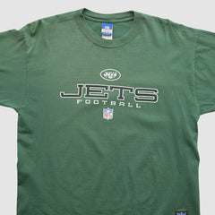 New York Jets Reebok 2000s Long Sleeve T-shirt Green Vintage - Fanatics