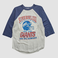 Super Bowl XXI Trench 1986 T-shirt White Vintage - Fanatics