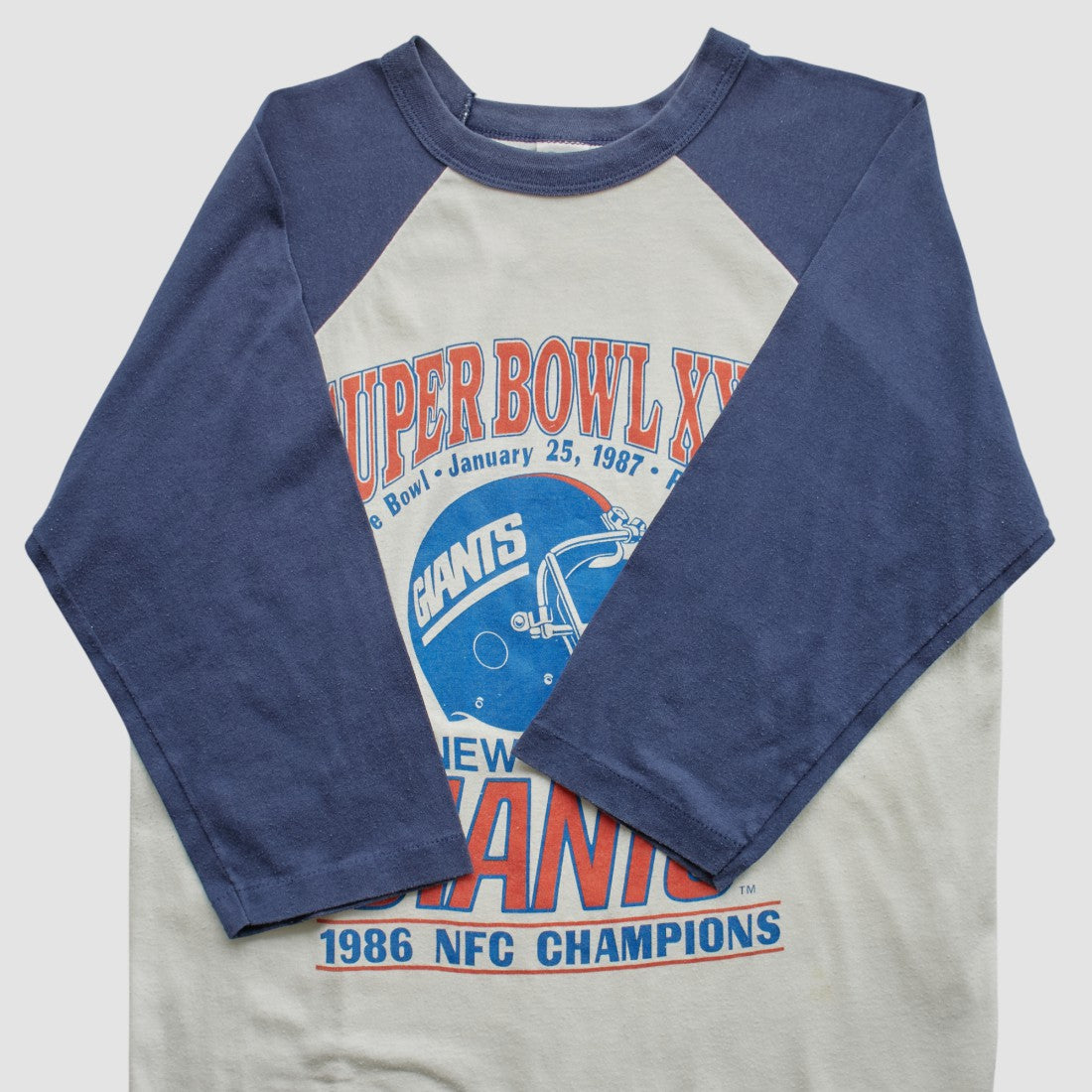Super Bowl XXI Trench 1986 T-shirt White Vintage - Fanatics