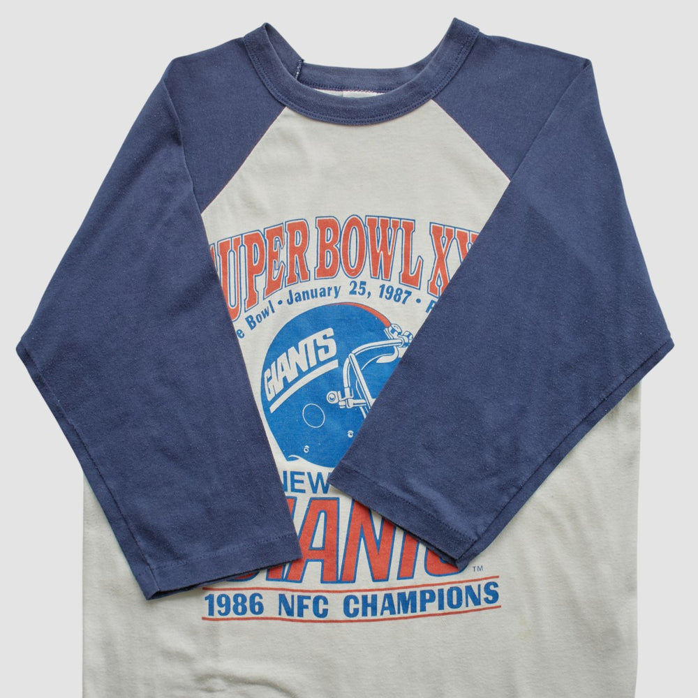 Super Bowl XXI Trench 1986 T-shirt White Vintage - Fanatics
