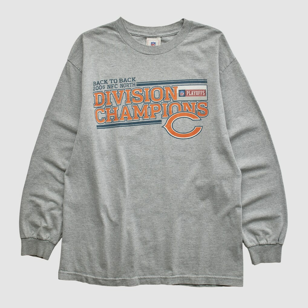 Division Champions NFL 2006 Long Sleeve T-shirt Heather Gray Vintage - Fanatics