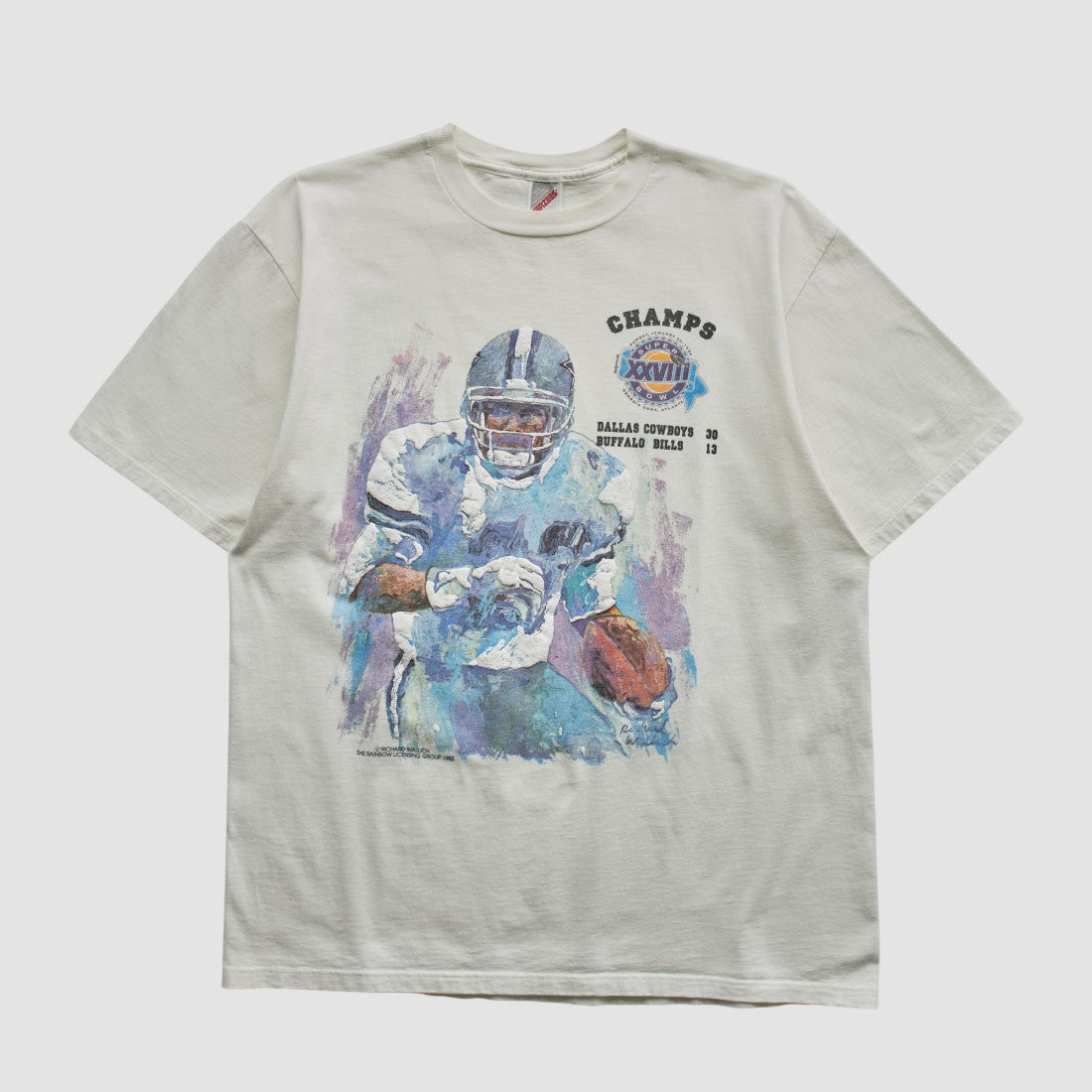 Dallas Cowboys Jerzees 1993 T-shirt White Vintage - Fanatics