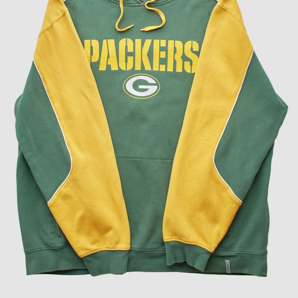 Green Bay Packers Reebok 2010s Hooded Pullover Sweatshirt Green Vintage - Fanatics