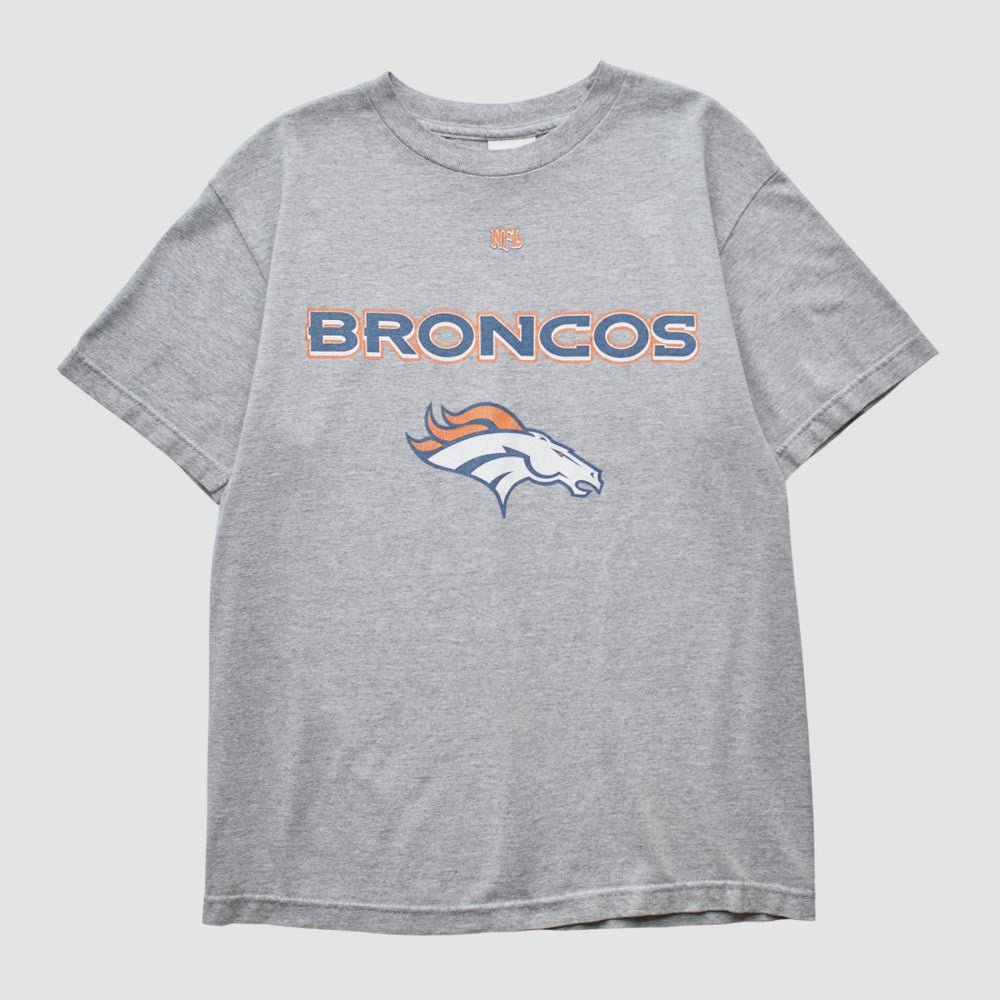 Denver Broncos NFL 2000s T-shirt Heather Gray Vintage - Fanatics
