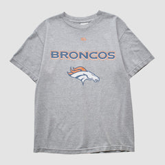 Denver Broncos NFL 2000s T-shirt Heather Gray Vintage - Fanatics