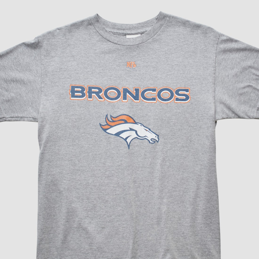 Denver Broncos NFL 2000s T-shirt Heather Gray Vintage - Fanatics