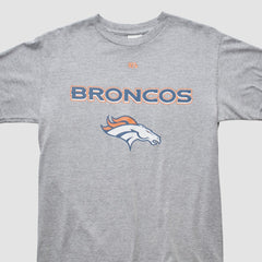 Denver Broncos NFL 2000s T-shirt Heather Gray Vintage - Fanatics