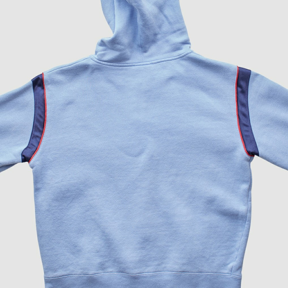 New England Patriots Reebok 2000s Hooded Full Zip Sweatshirt Light Blue Vintage - Fanatics