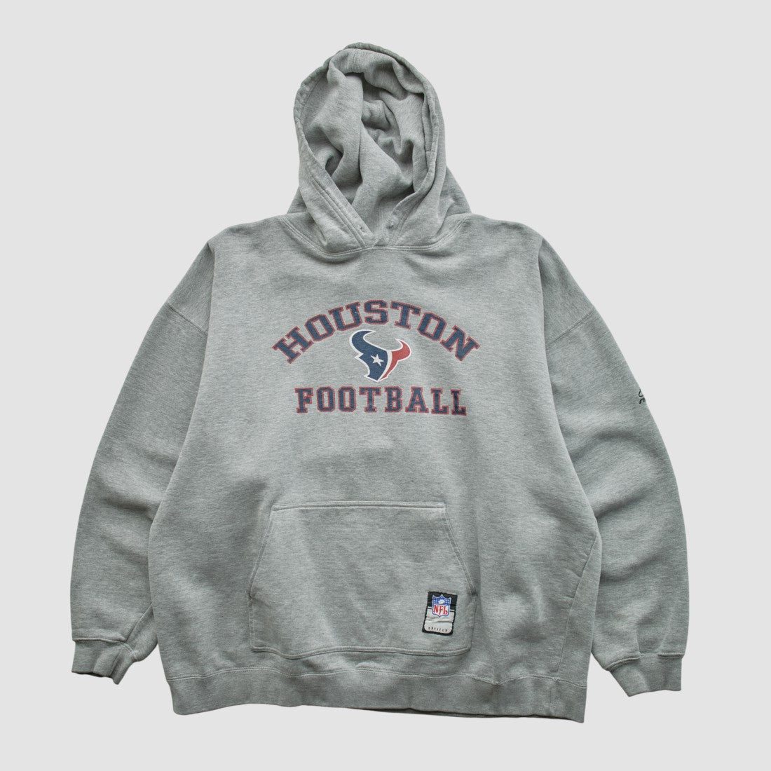 Houston Texans NFL 2000s Hooded Pullover Sweatshirt Heather Gray Vintage - Fanatics