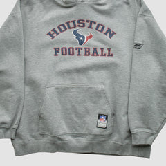 Houston Texans NFL 2000s Hooded Pullover Sweatshirt Heather Gray Vintage - Fanatics