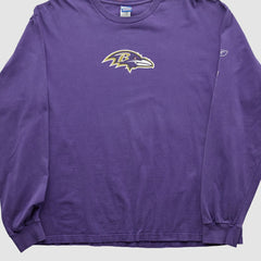 Baltimore Ravens Reebok 2000s Long Sleeve T-shirt Purple Vintage - Fanatics