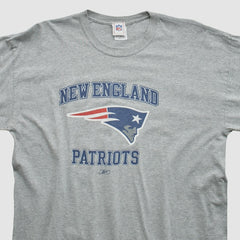 New England Patriots NFL 2000s Long Sleeve T-shirt Heather Gray Vintage - Fanatics