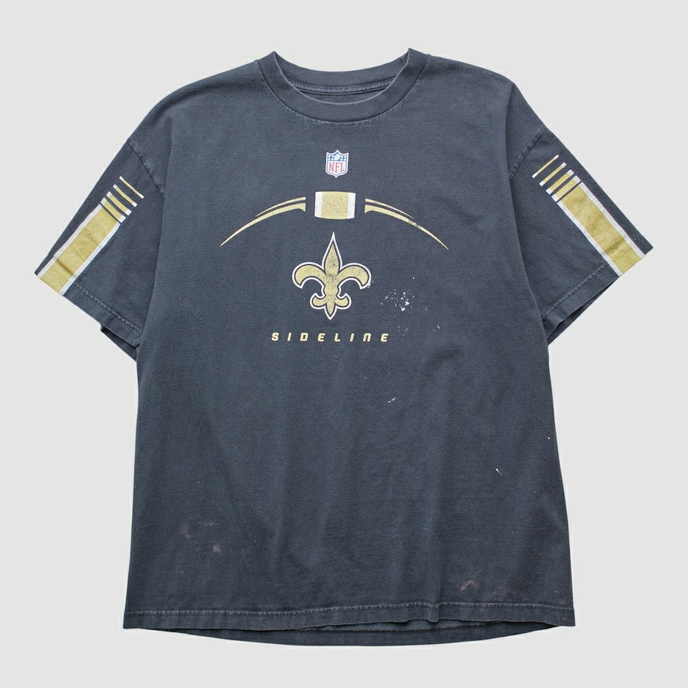 New Orleans Saints Reebok 2000s T-shirt Black Vintage - Fanatics