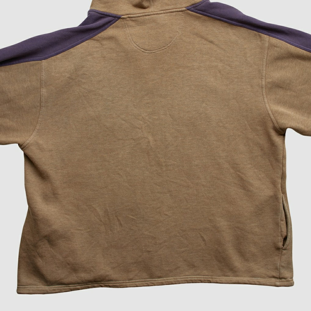 Minnesota Vikings Lee Sport 90s Hooded 1/4 Zip Sweatshirt Clay Vintage - Fanatics
