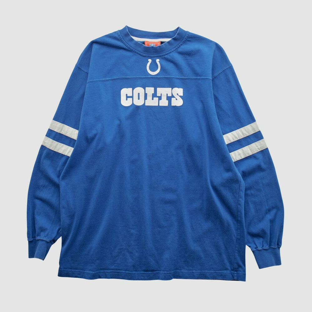 Indianapolis Colts NFL 2000s Long Sleeve T-shirt Blue Vintage - Fanatics