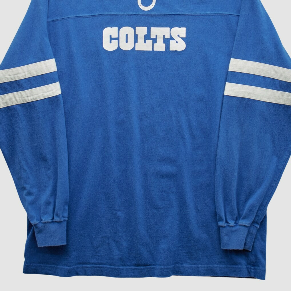 Indianapolis Colts NFL 2000s Long Sleeve T-shirt Blue Vintage - Fanatics