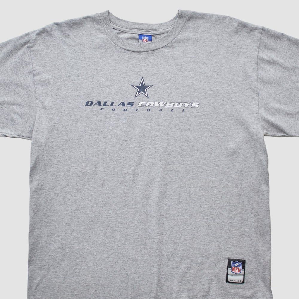 Dallas Cowboys Reebok 2000s T-shirt Heather Gray Vintage - Fanatics
