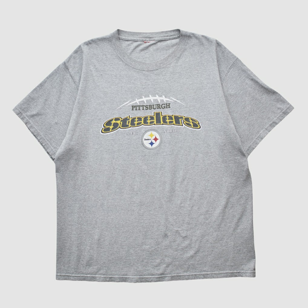 Pittsburgh Steelers 2000s T-shirt Heather Gray Vintage - Fanatics