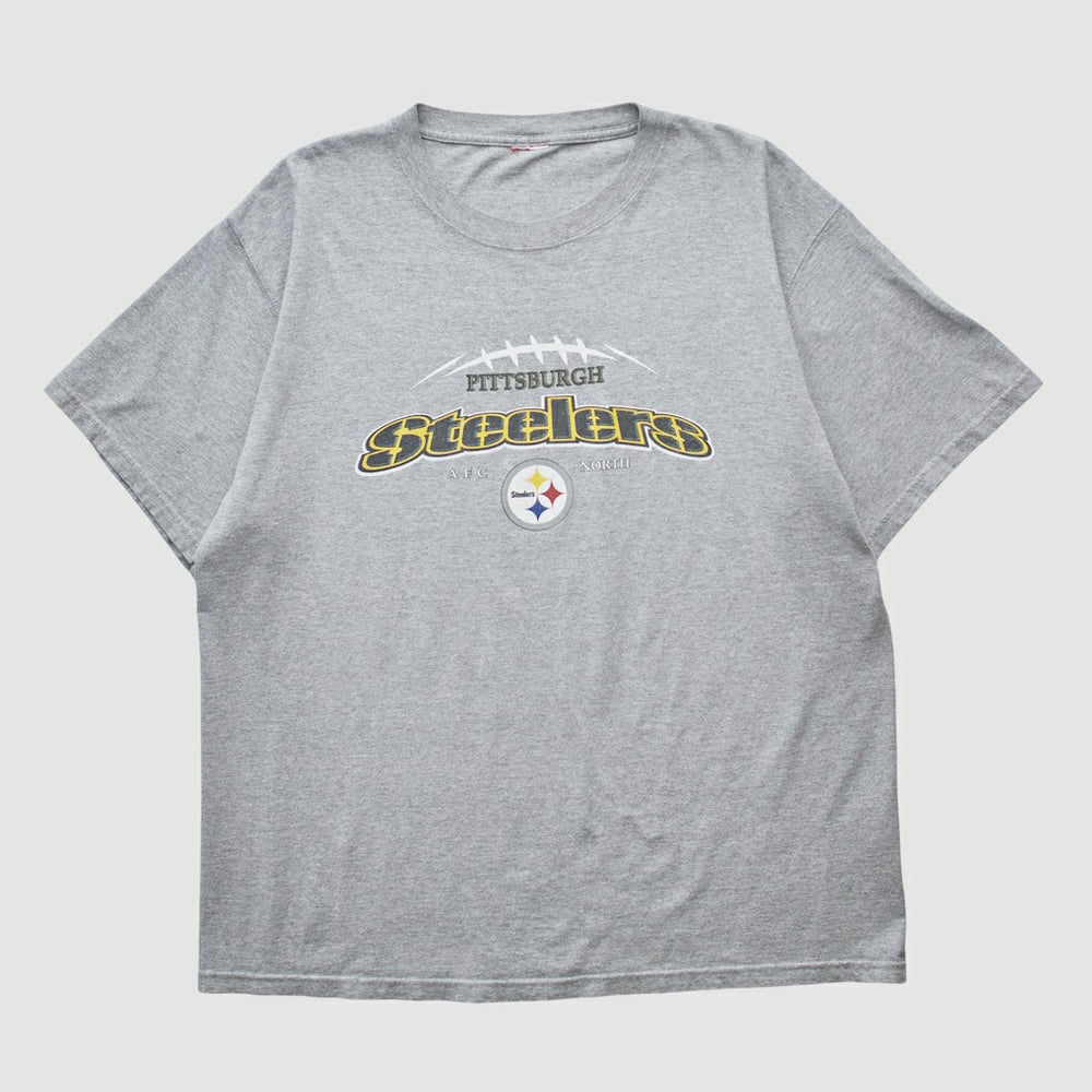 Pittsburgh Steelers 2000s T-shirt Heather Gray Vintage - Fanatics