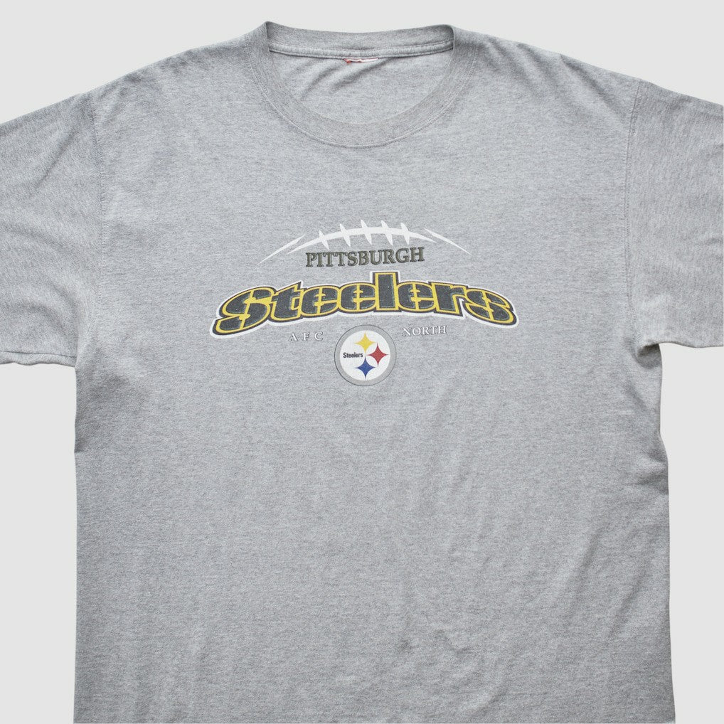 Pittsburgh Steelers 2000s T-shirt Heather Gray Vintage - Fanatics