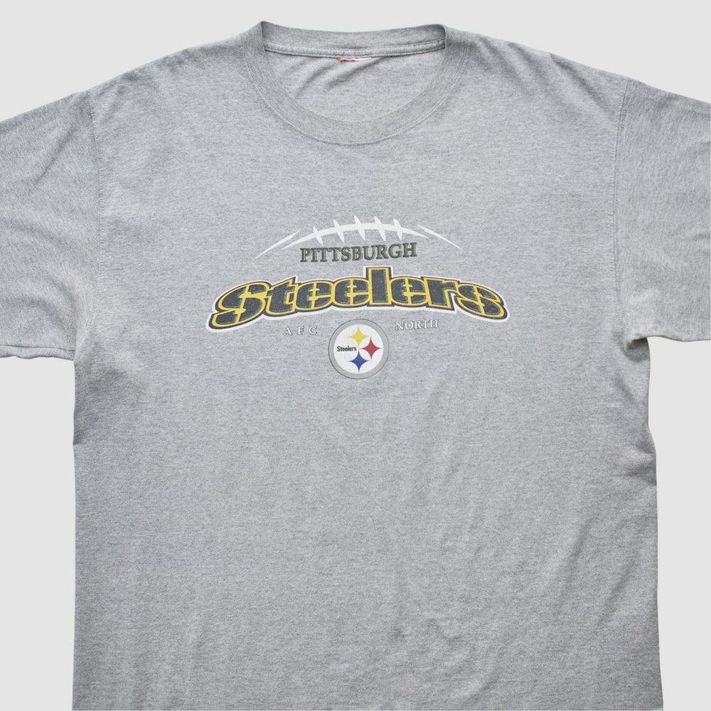 Pittsburgh Steelers 2000s T-shirt Heather Gray Vintage - Fanatics