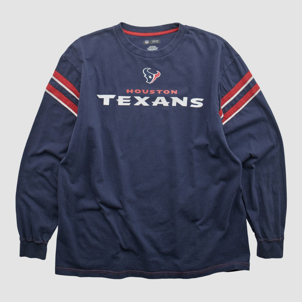 Houston Texans NFL 2010s Long Sleeve T-shirt Navy Vintage - Fanatics