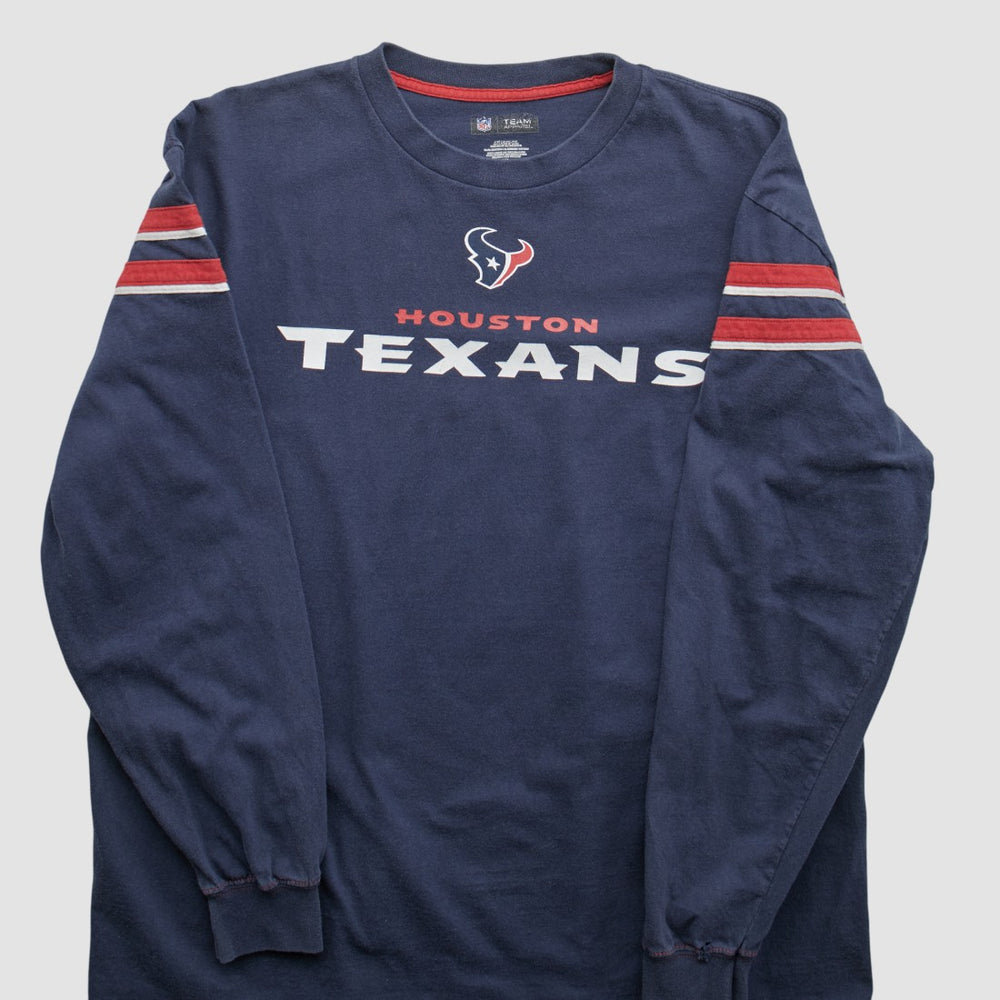 Houston Texans NFL 2010s Long Sleeve T-shirt Navy Vintage - Fanatics