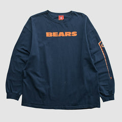 Chicago Bears NFL 2000s Long Sleeve T-shirt Navy Vintage - Fanatics