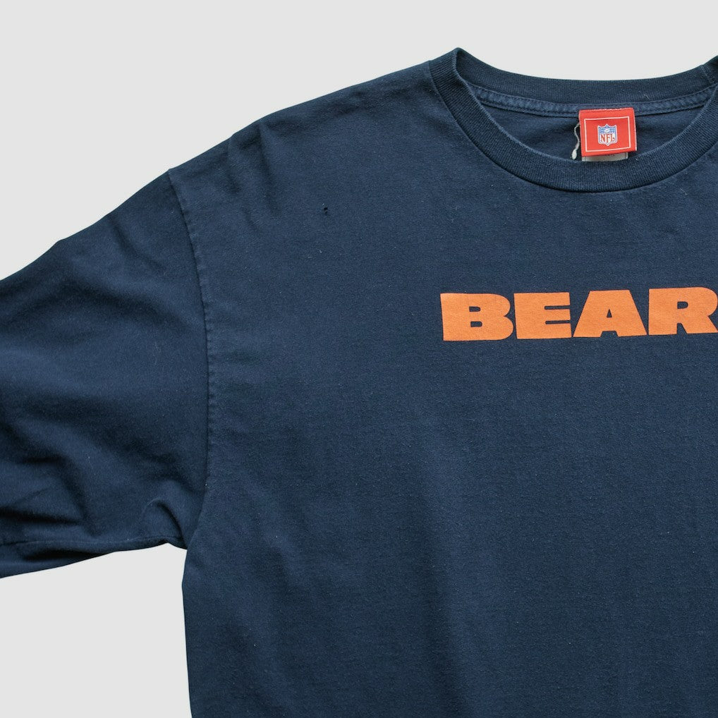 Chicago Bears NFL 2000s Long Sleeve T-shirt Navy Vintage - Fanatics