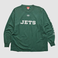 New York Jets NFL 2000s Long Sleeve T-shirt Green Vintage - Fanatics