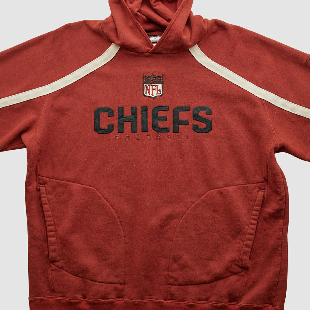 Kansas City Chiefs Reebok 2000s Hooded Pullover Sweatshirt Red Vintage - Fanatics