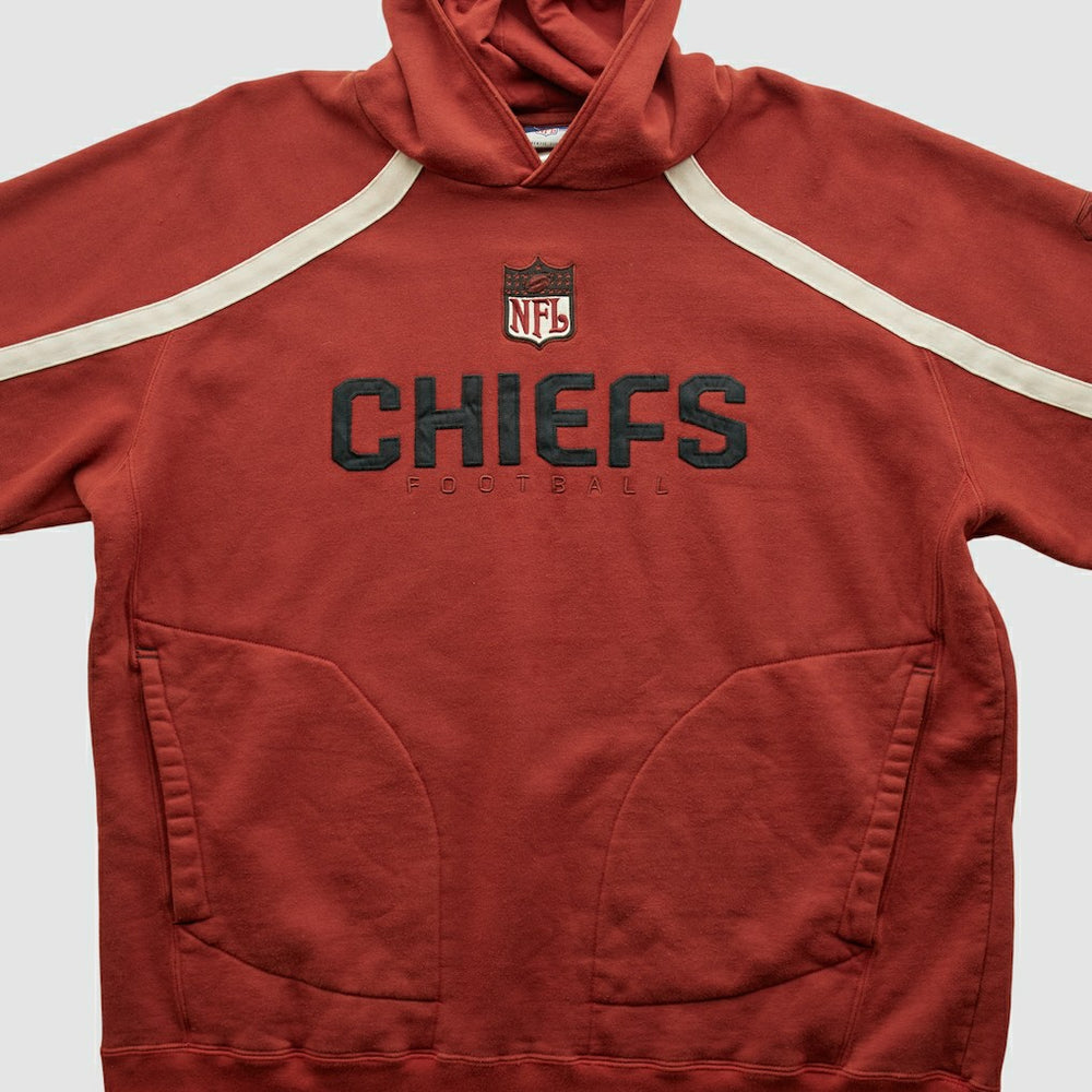 Kansas City Chiefs Reebok 2000s Hooded Pullover Sweatshirt Red Vintage - Fanatics