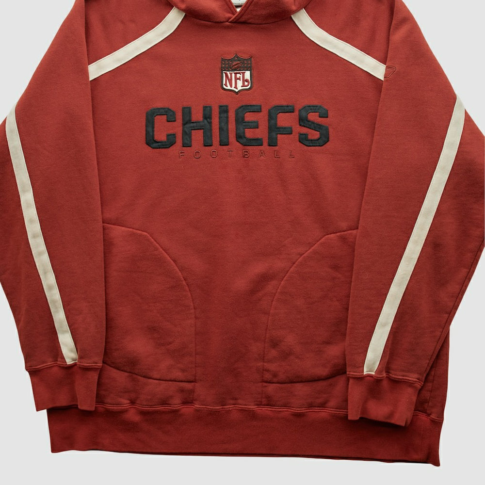 Kansas City Chiefs Reebok 2000s Hooded Pullover Sweatshirt Red Vintage - Fanatics