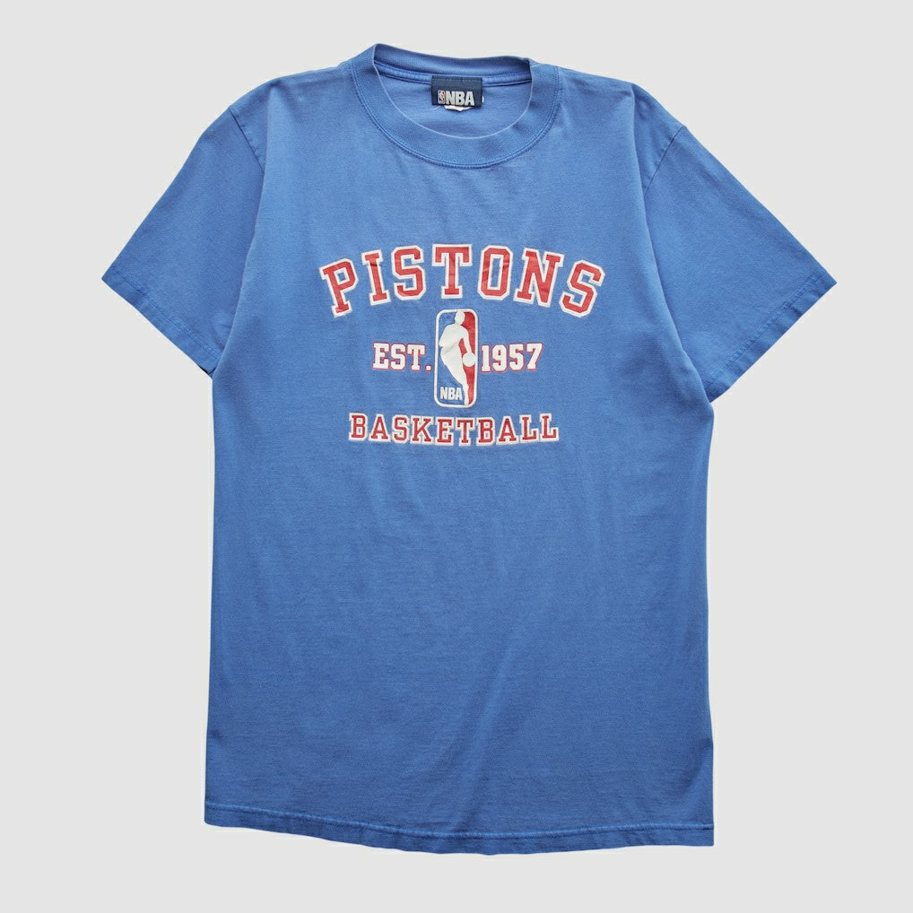 Vintage - Detroit Pistons NBA 2000s T-shirt - Blue Vintage