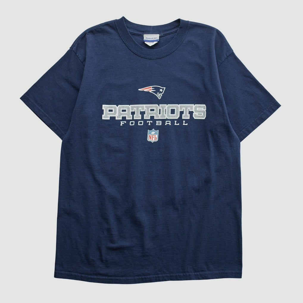 New England Patriots Reebok 2000s T-shirt Navy Vintage - Fanatics