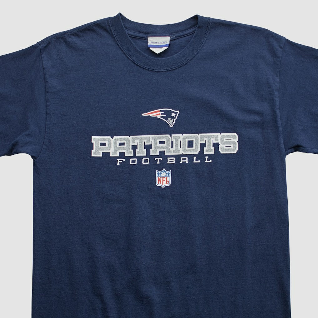 New England Patriots Reebok 2000s T-shirt Navy Vintage - Fanatics