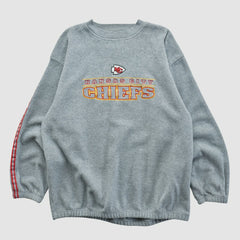 Kansas City Chiefs Active 2000s Pullover Sweatshirt Gray Vintage - Fanatics