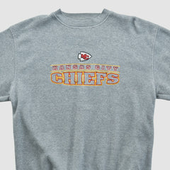 Kansas City Chiefs Active 2000s Pullover Sweatshirt Gray Vintage - Fanatics