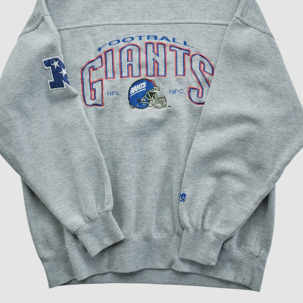 New York Giants Lee Apparel 90s Pullover Sweatshirt Gray Vintage - Fanatics