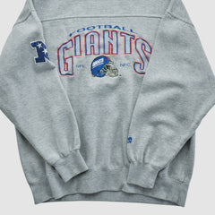 New York Giants Lee Apparel 90s Pullover Sweatshirt Gray Vintage - Fanatics