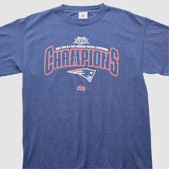 New England Patriots NFL 2004 T-shirt Blue Vintage - Fanatics