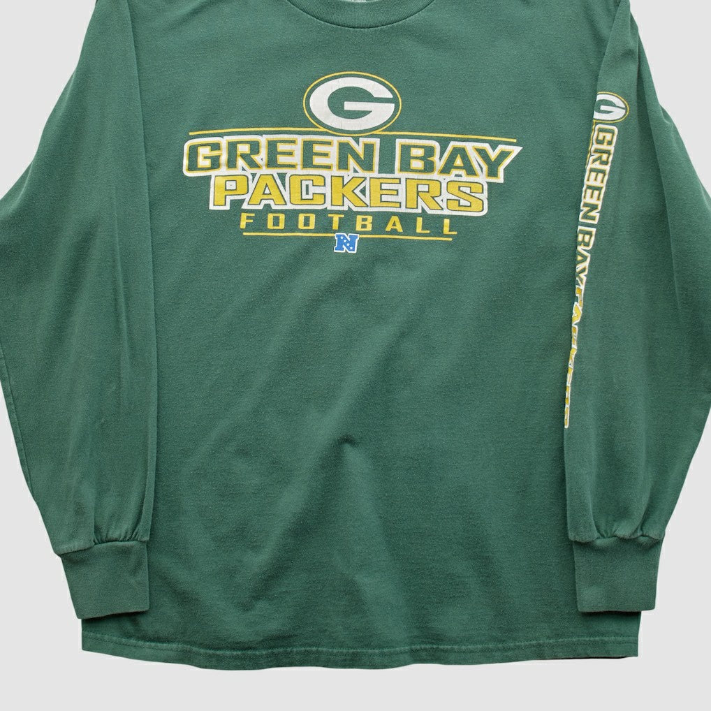 Green Bay Packers NFL 2000s Long Sleeve T-shirt Green Vintage - Fanatics