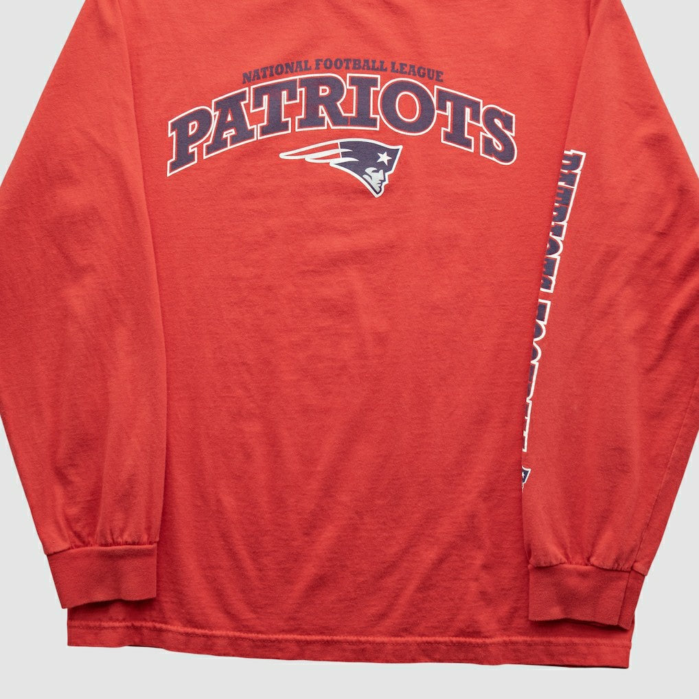New England Patriots NFL 2010s Long Sleeve T-shirt Red Vintage - Fanatics
