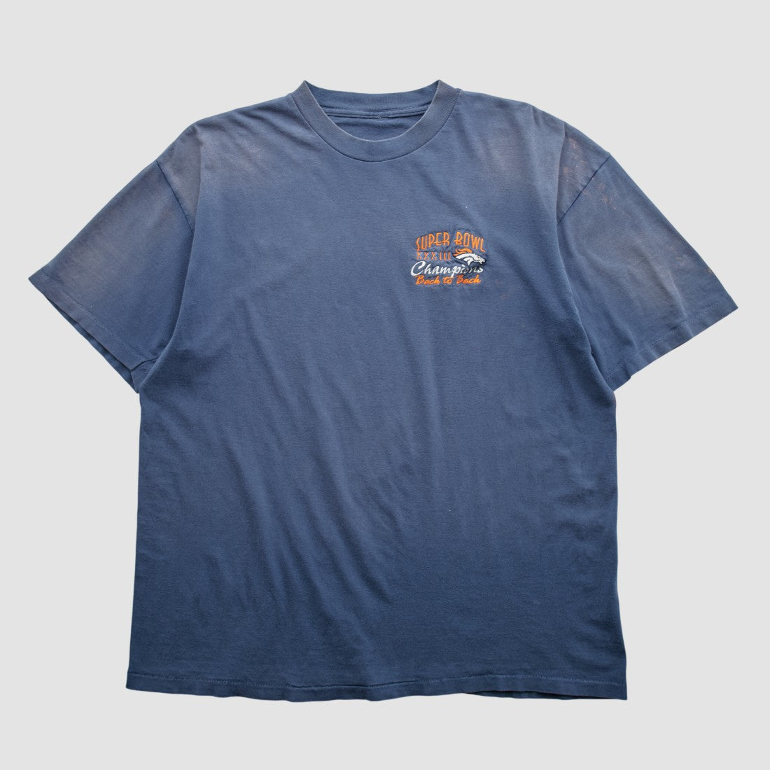Denver Broncos 1999 T-shirt Blue Vintage - Fanatics