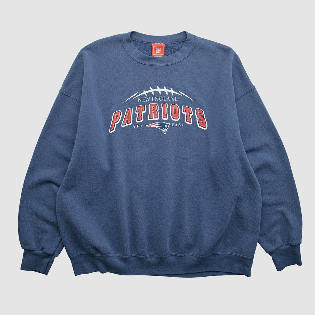 New England Patriots NFL 2000s Pullover Sweatshirt Navy Vintage - Fanatics