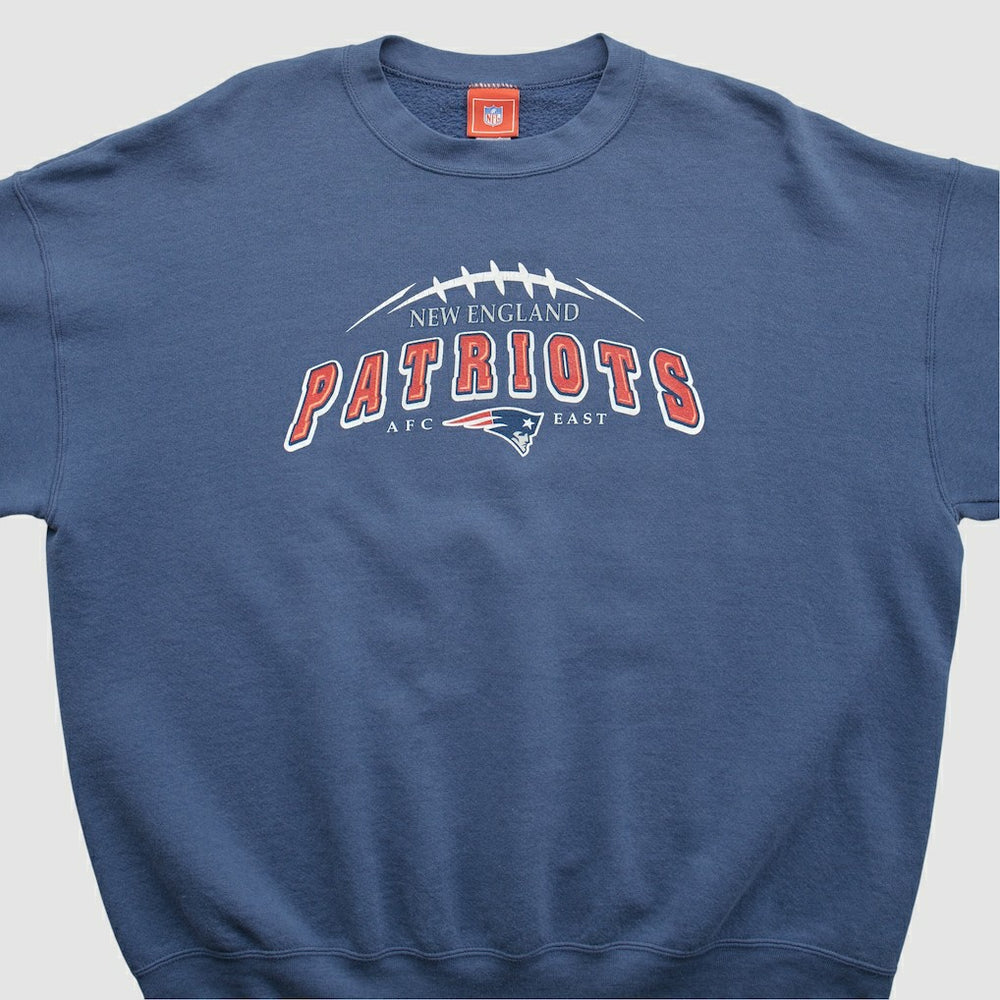 New England Patriots NFL 2000s Pullover Sweatshirt Navy Vintage - Fanatics