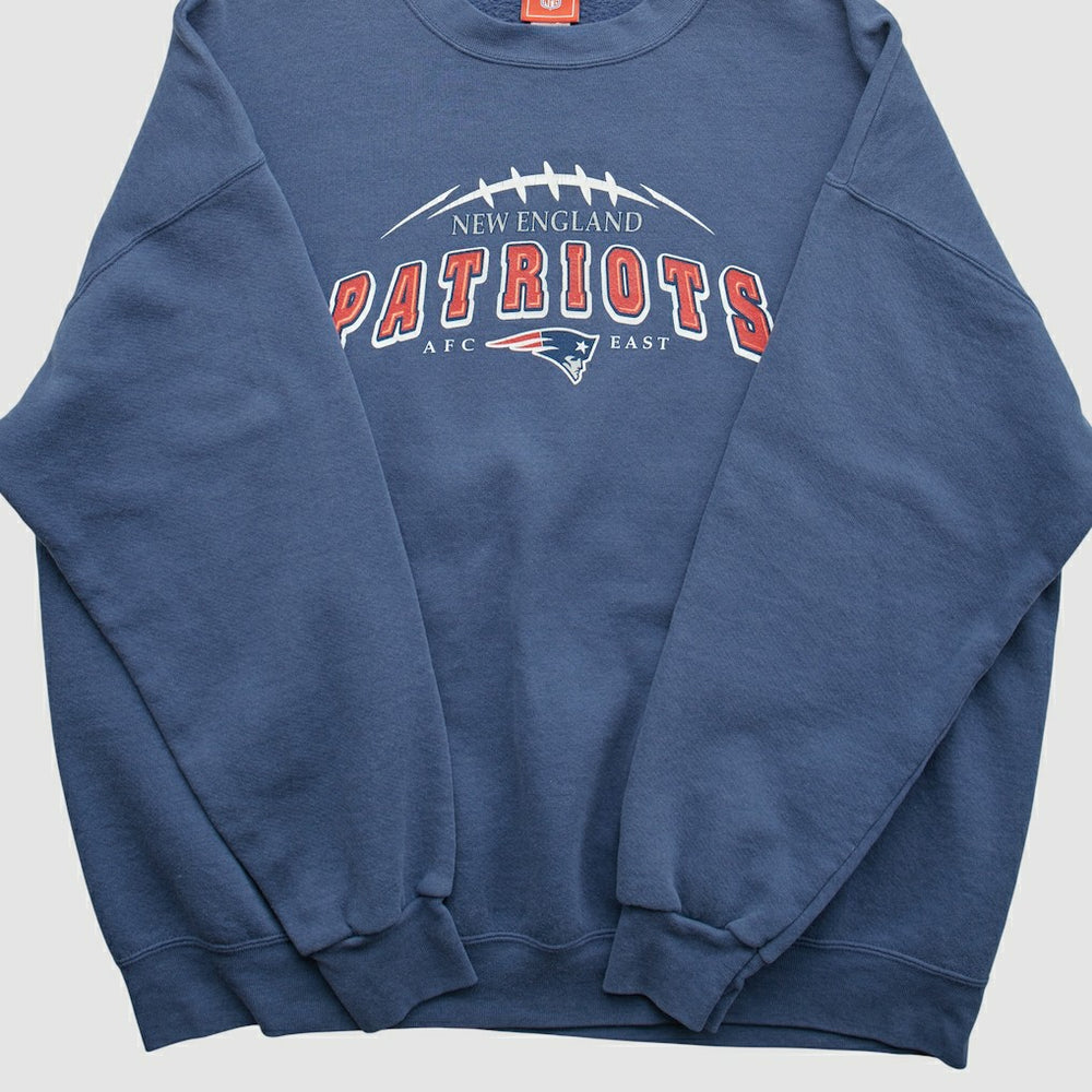 New England Patriots NFL 2000s Pullover Sweatshirt Navy Vintage - Fanatics